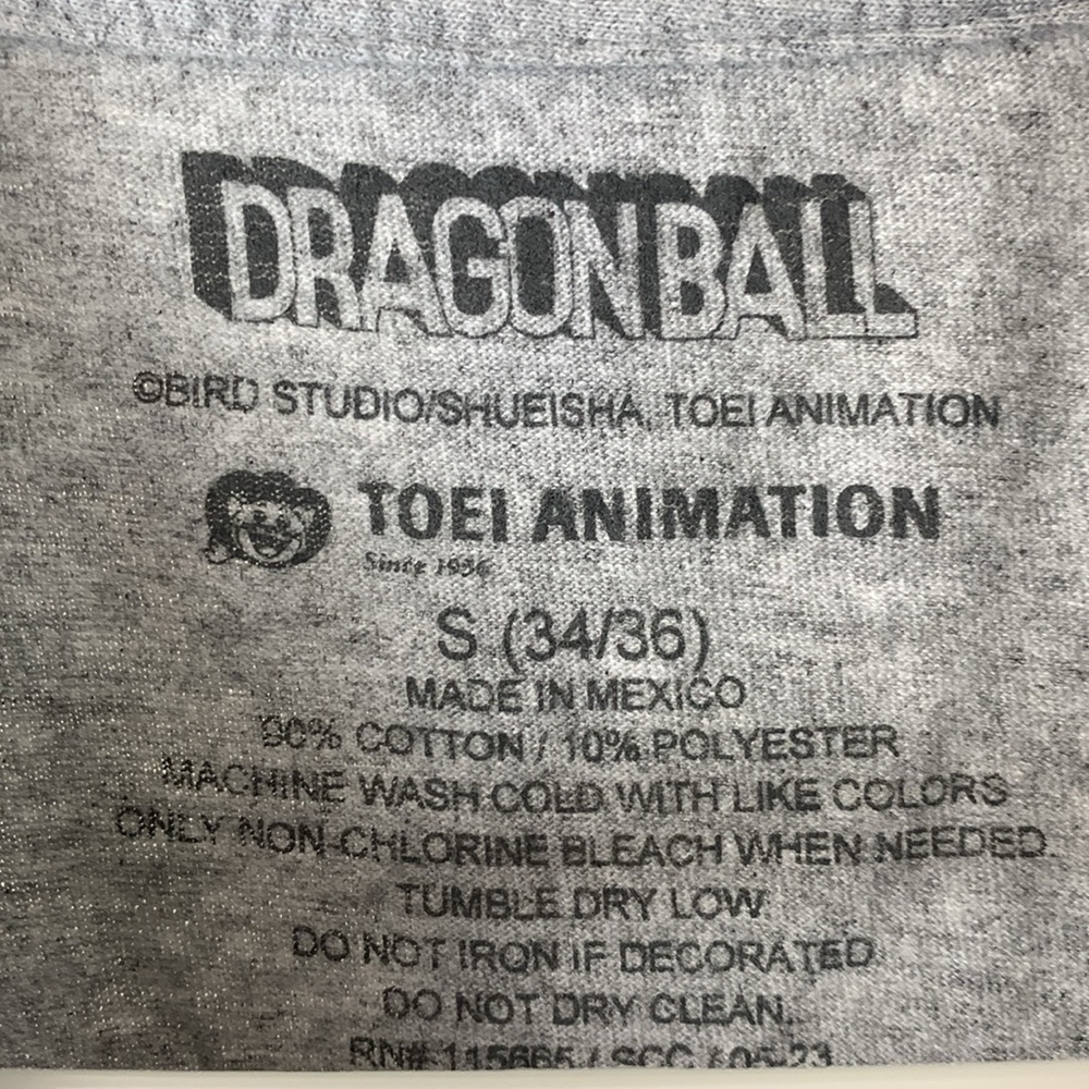 Toei Animation Dragonball men’s Small Tee Shirt - Picture 2 of 6